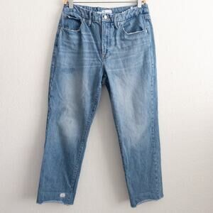 Good American 10/30 Indigo044 Vintage Inspired Straight Leg High Rise Jeans